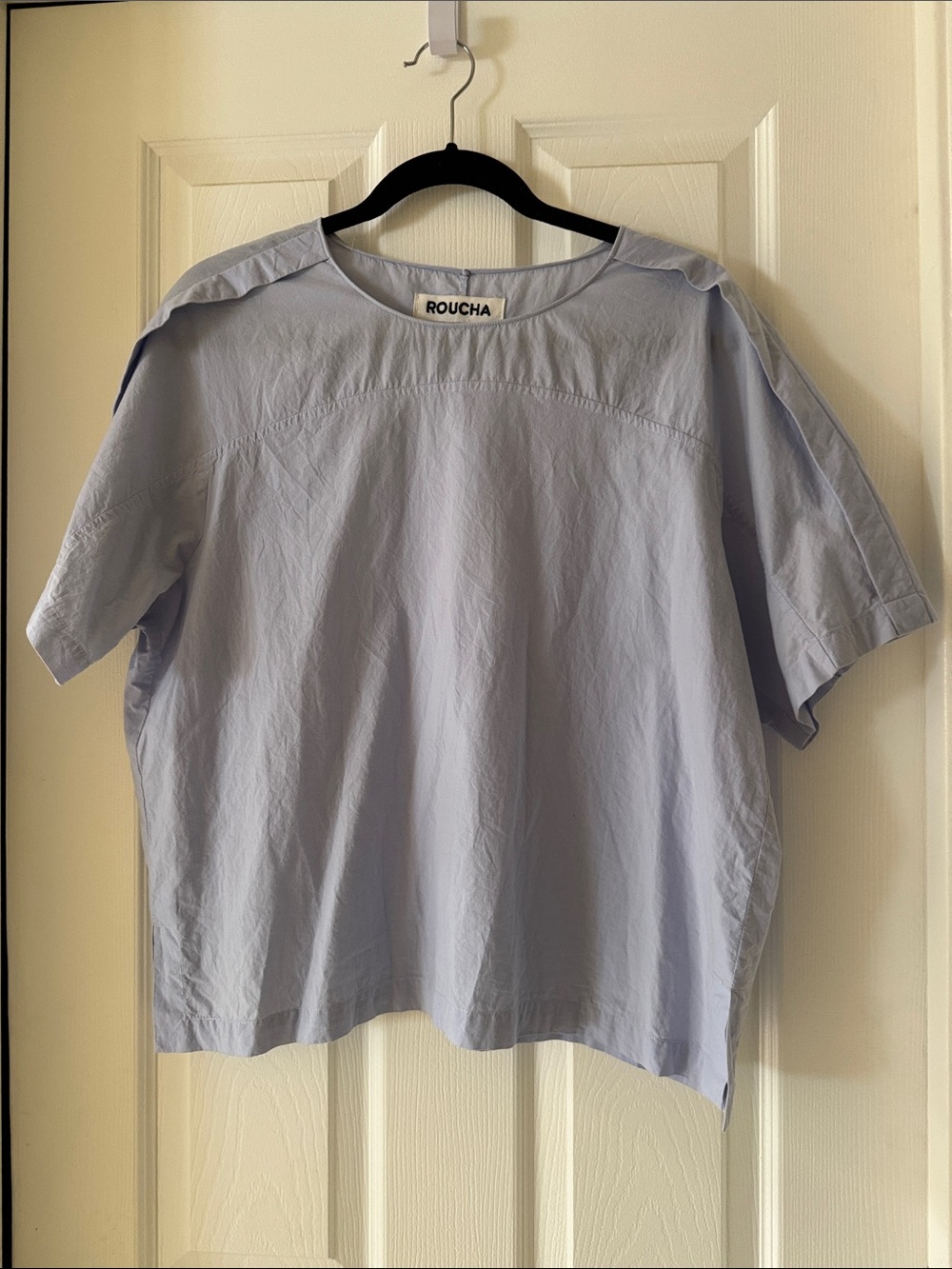 Roucha Light Blue Short Sleeve Boxy Tee